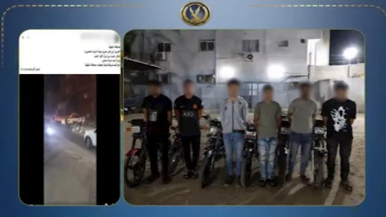 عرضوا حياة المواطنين للخطر.. ضبط 6 استعرضوا بدراجات نارية في زفاف بالدقهلية